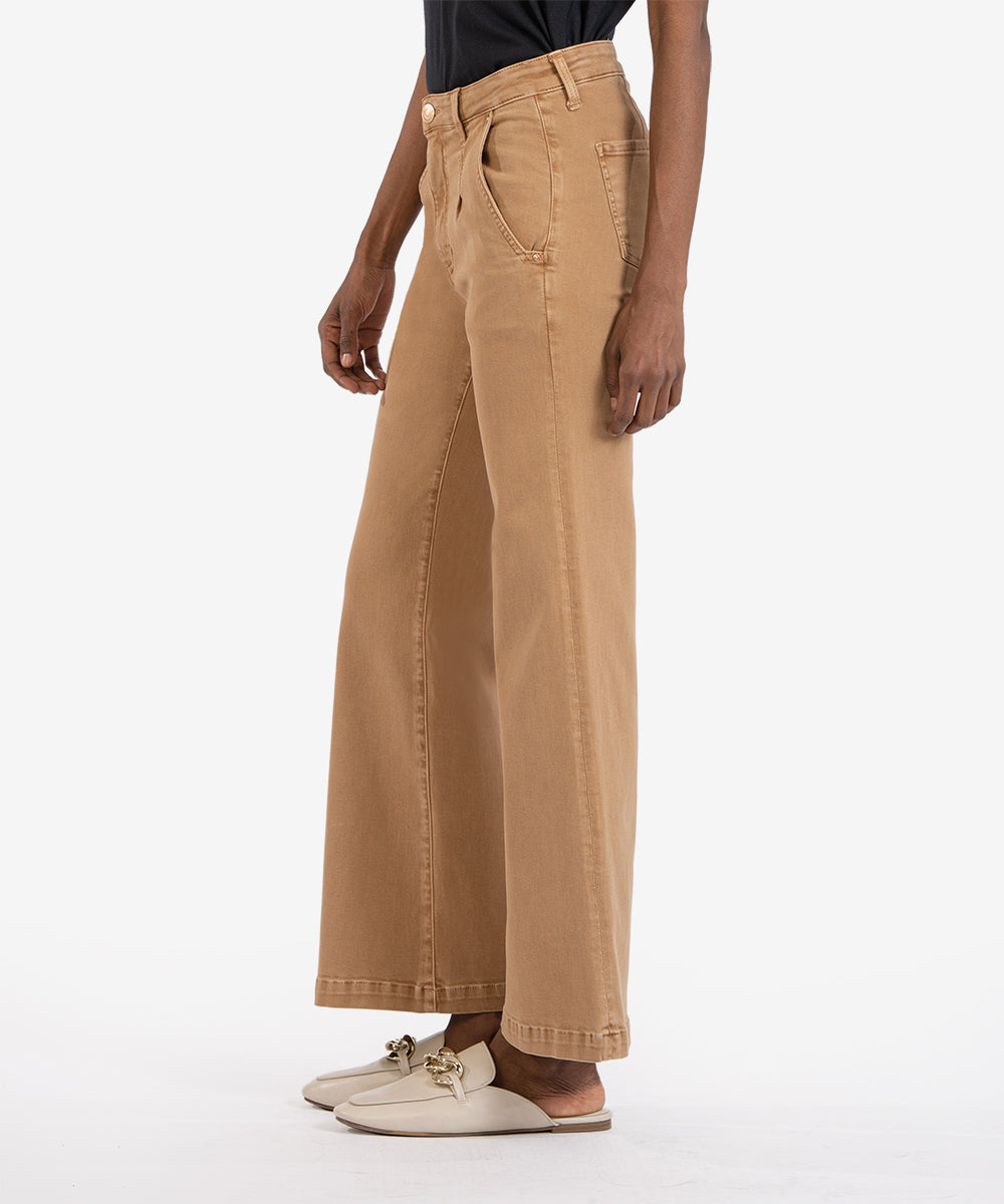 Meg High Rise Ankle Wide Leg - Toffee