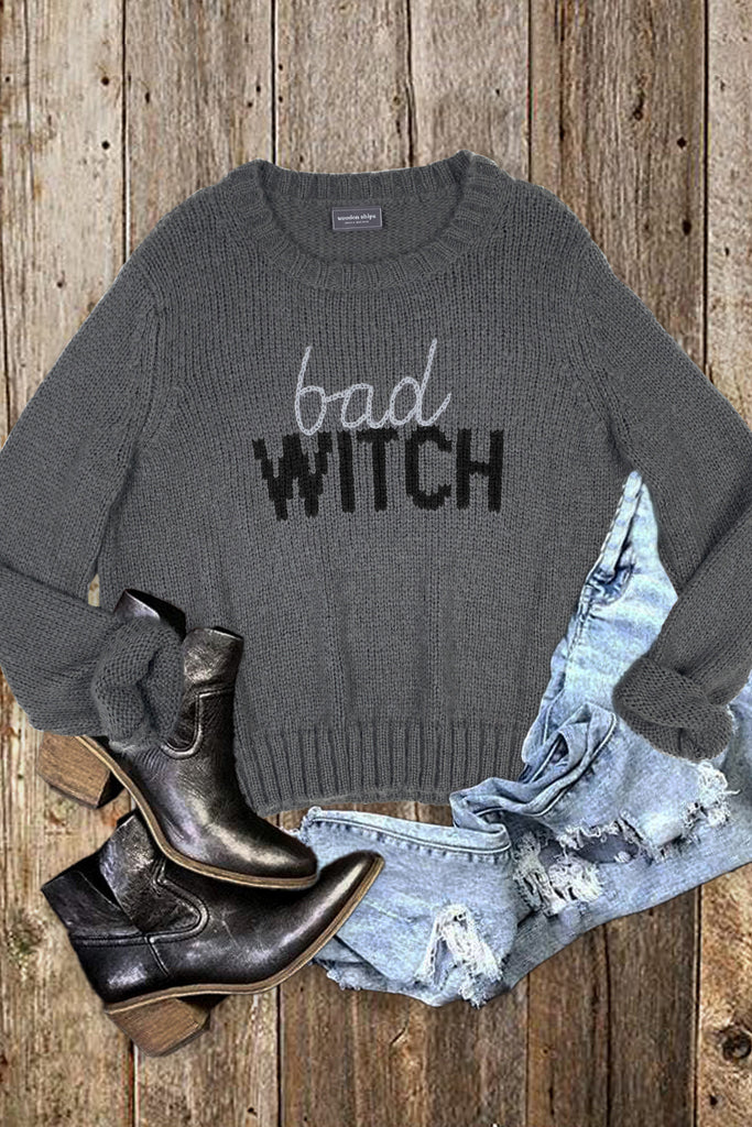 bad Witch Sweater - Gunmetal