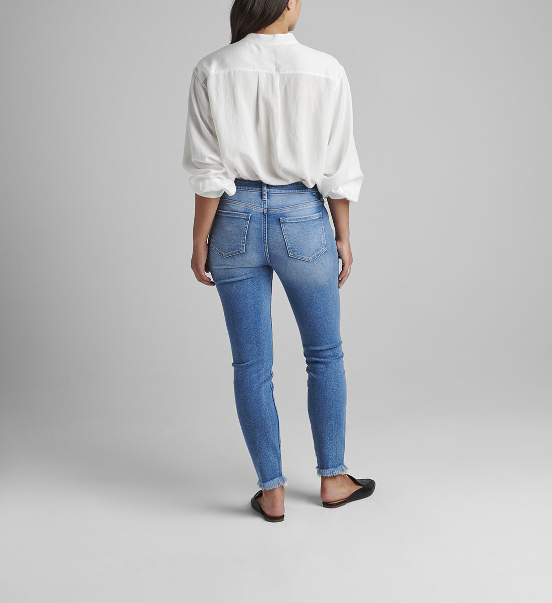 Cecilia Mid Rise Skinny Jeans - Aspen Blue Wash - FINAL SALE