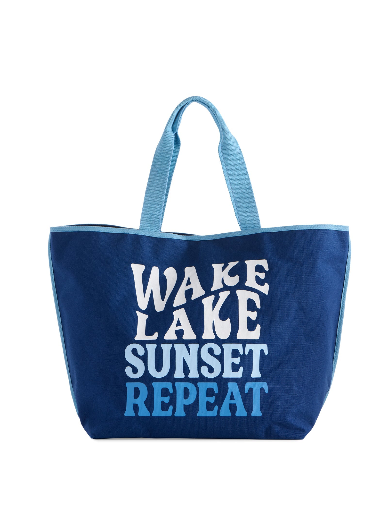 Wake, Lake, Sunset, Repeat Tote