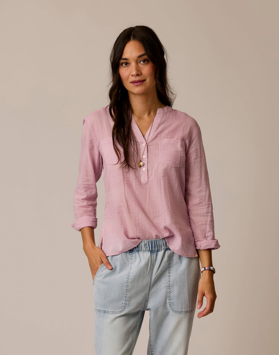 Dylan Textured Shirt - Light Dusk