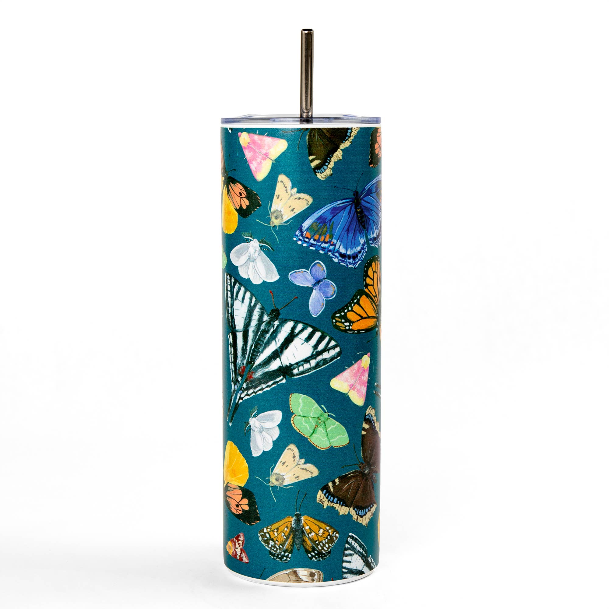 Flutter Friend Butterfly 20oz Stainless Steel Skinny Tumbler