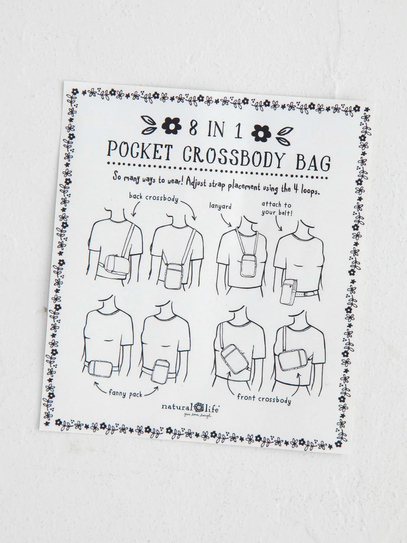 8-in-1 Pocket Crossbody