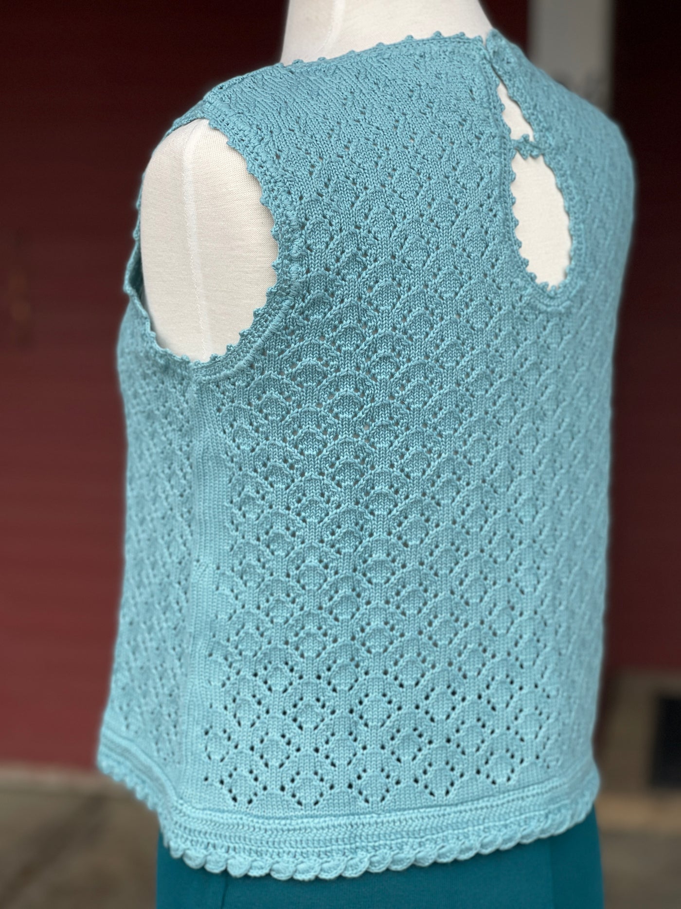 Lily Keyhole Crochet Vest