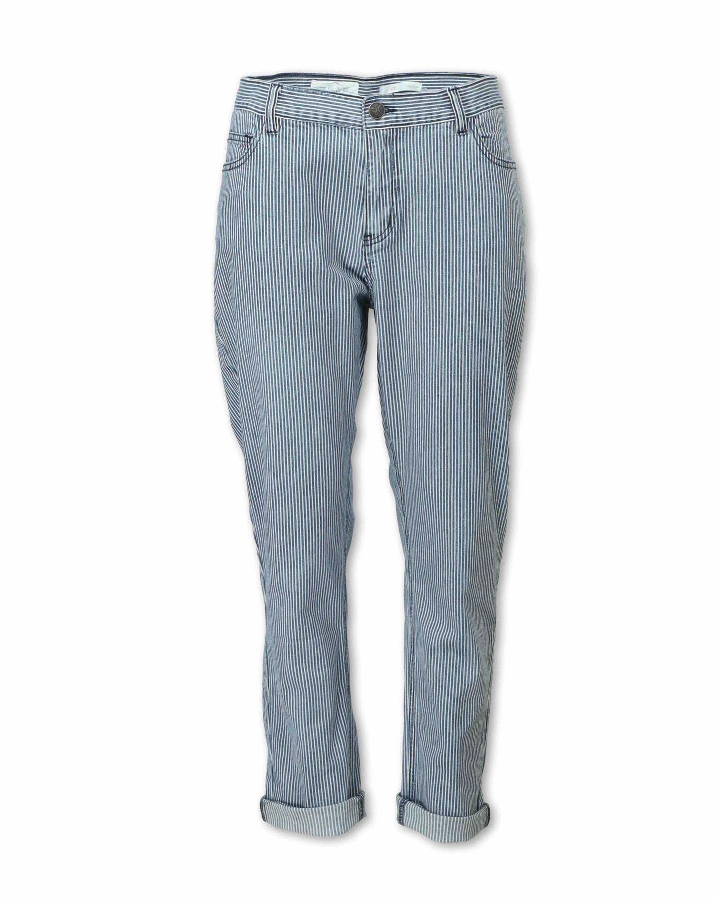 Vintage Stripe Boyfriend Jeans