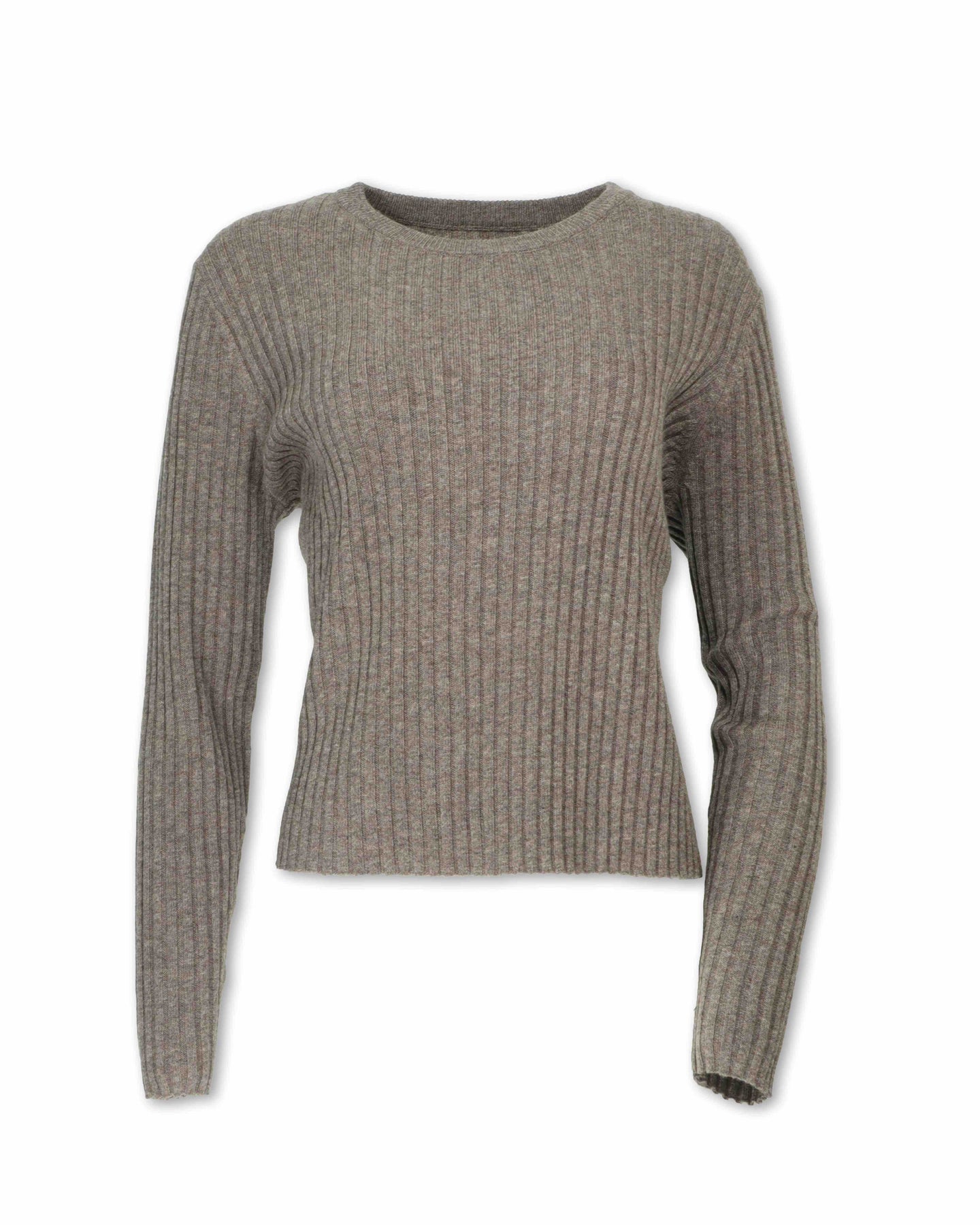 Ribbed Wool Blend Sweater