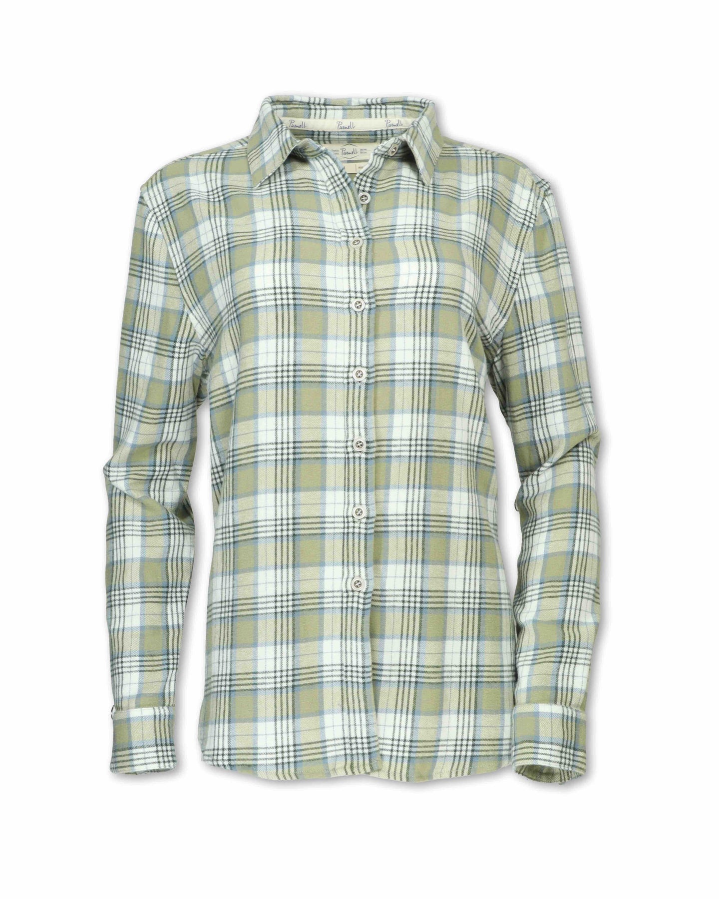 Plaid Flannel Shirt - Sage