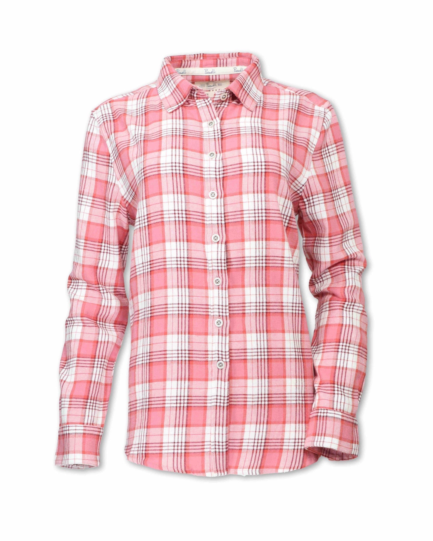 Plaid Flannel Shirt- Pink