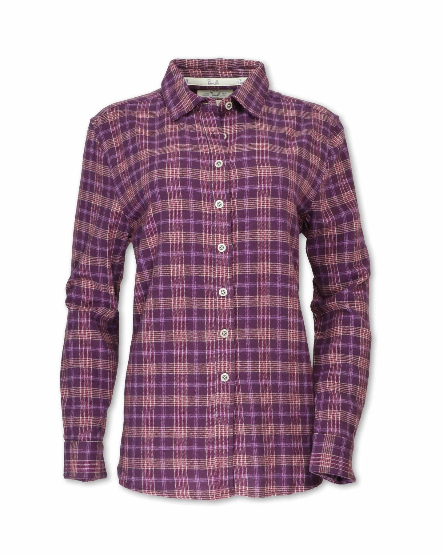 Plaid Flannel Shirt - Plum