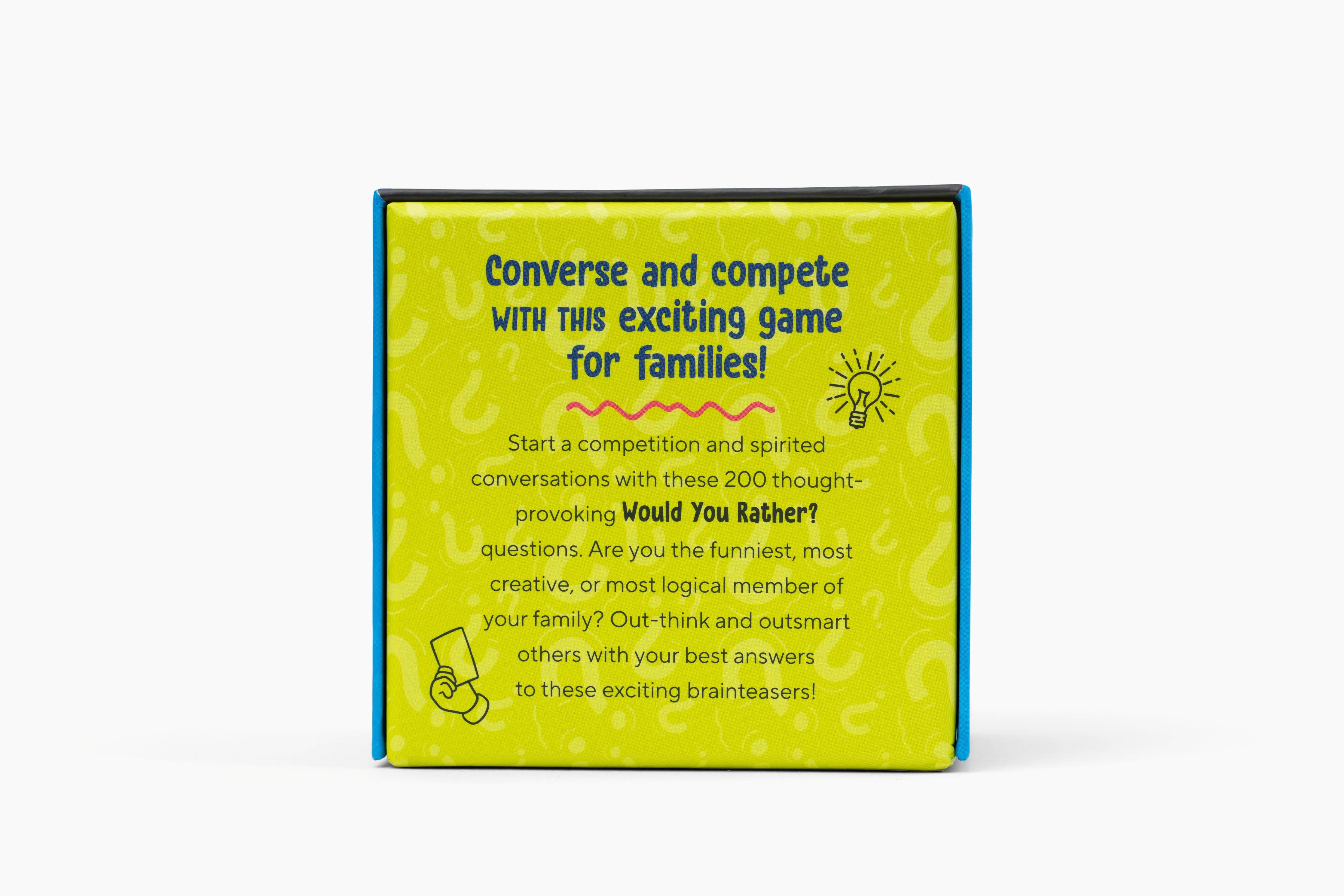 Would You Rather? A Family Card Game