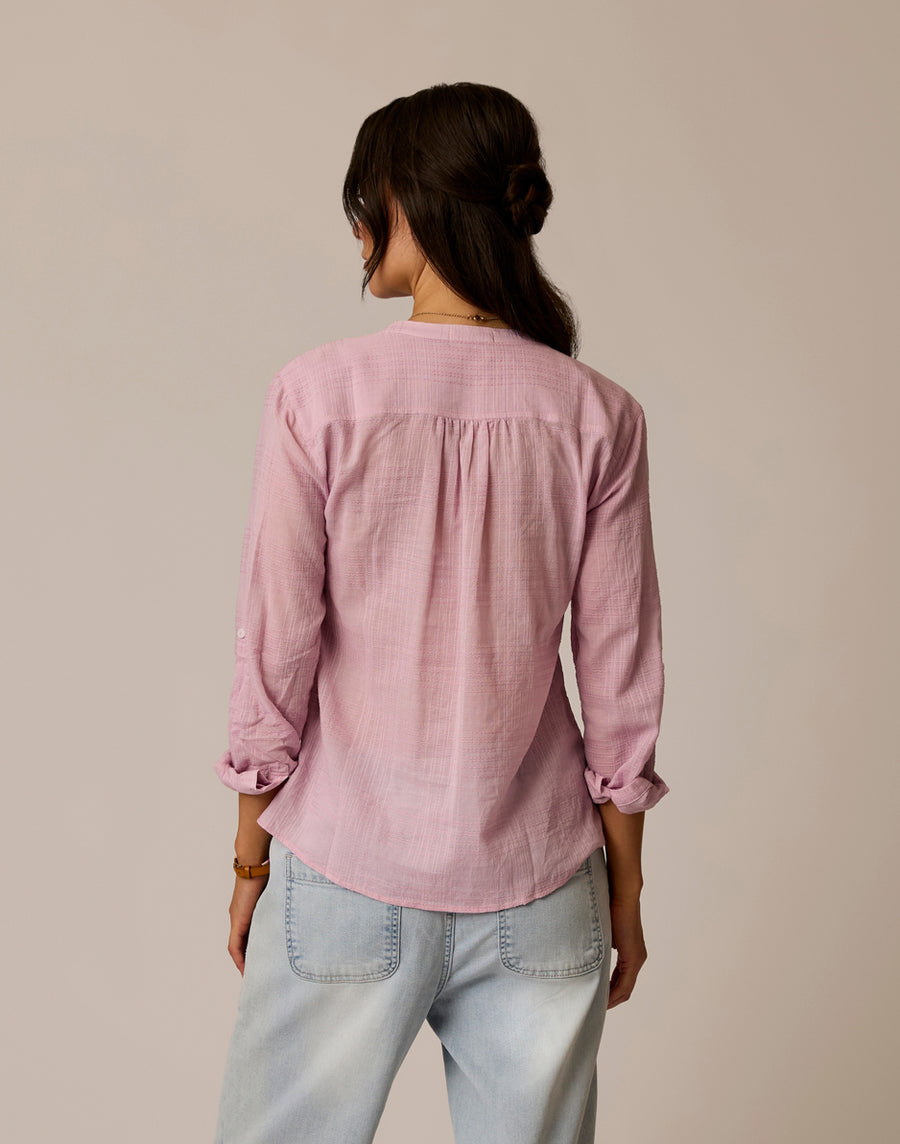 Dylan Textured Shirt - Light Dusk