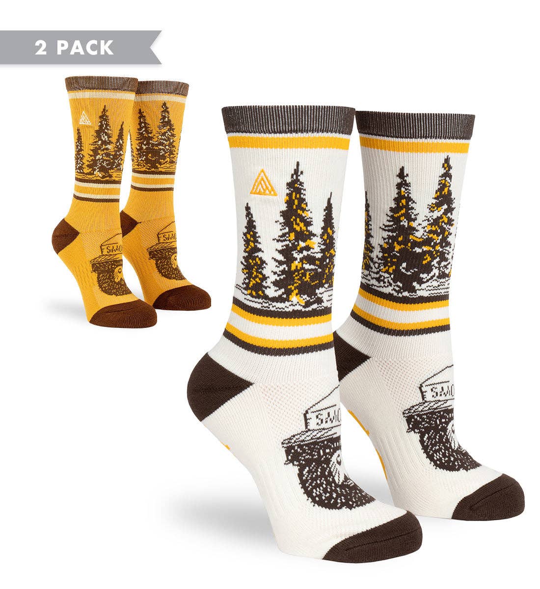 Smokey Bear Summer Camp Sock - 2 Pack
