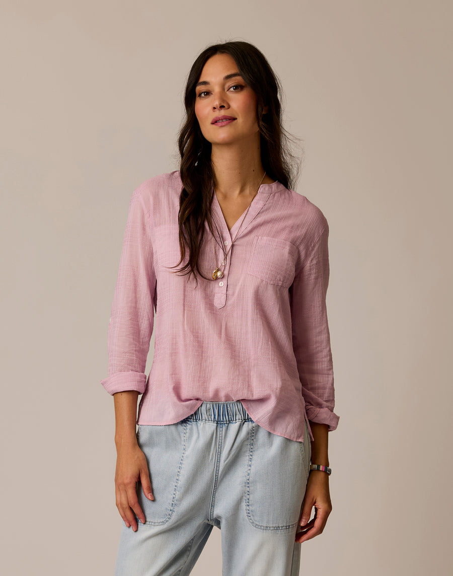 Dylan Textured Shirt - Light Dusk