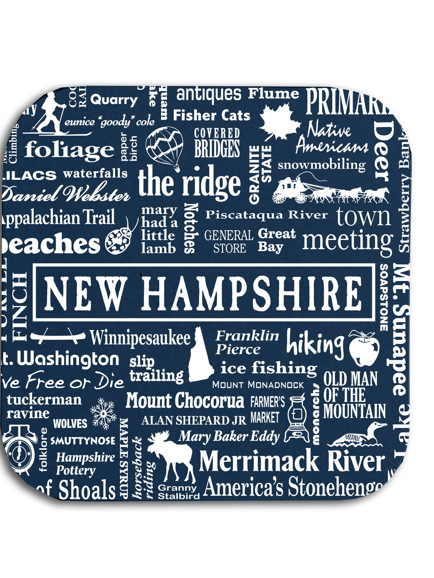 New Hampshire Destination Coaster - Where Life Takes You