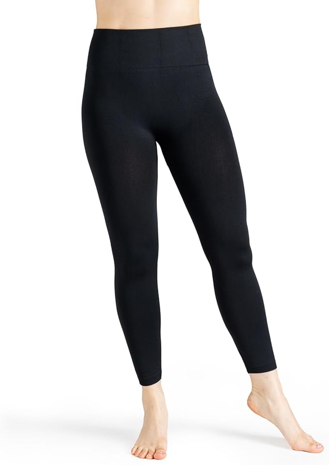 Fleece-Lined Leggings - Black