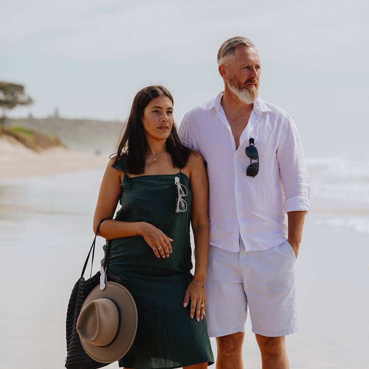 Magnetic Glasses Clip: Olive Green