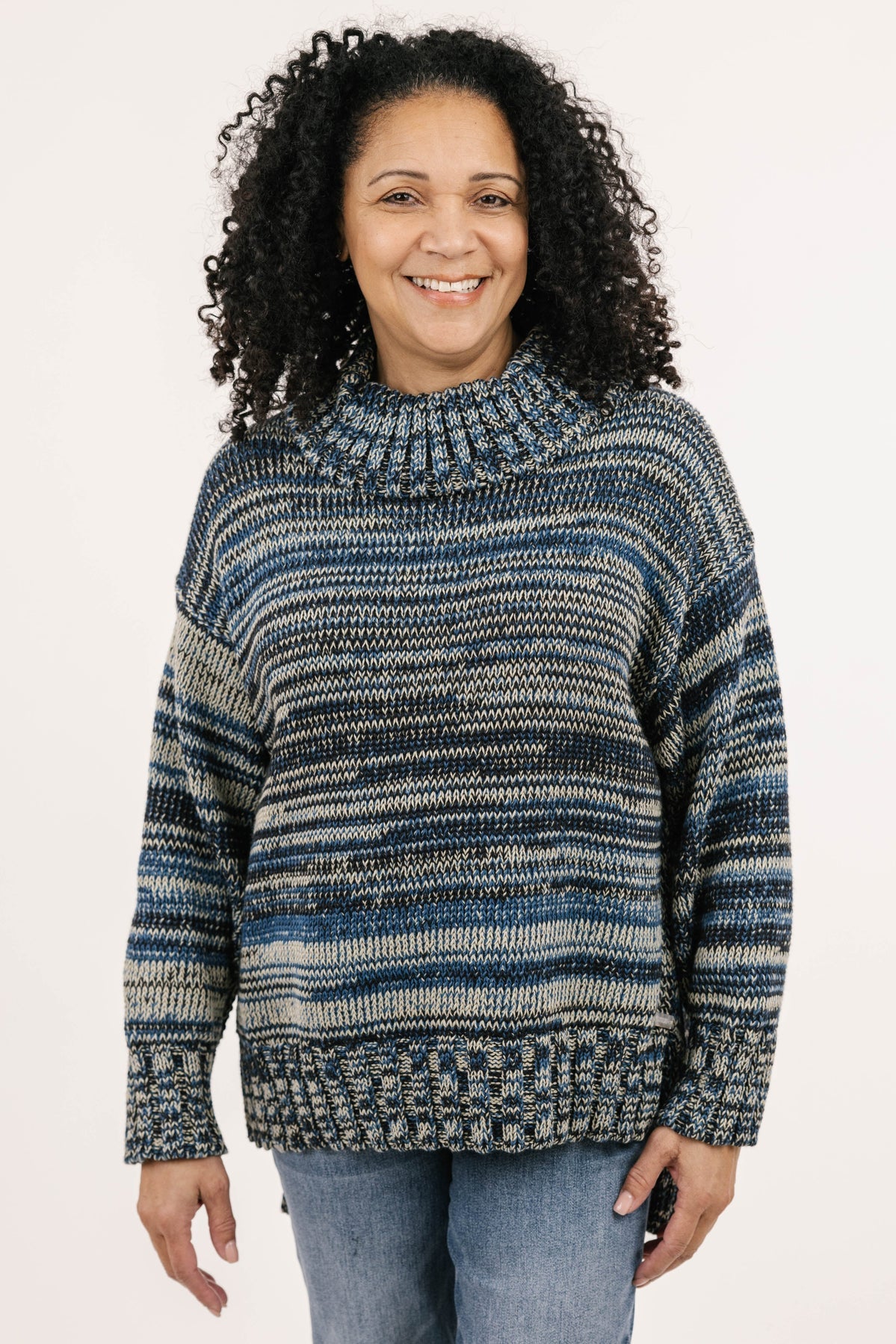 Ariana Pullover - Indigo Mix