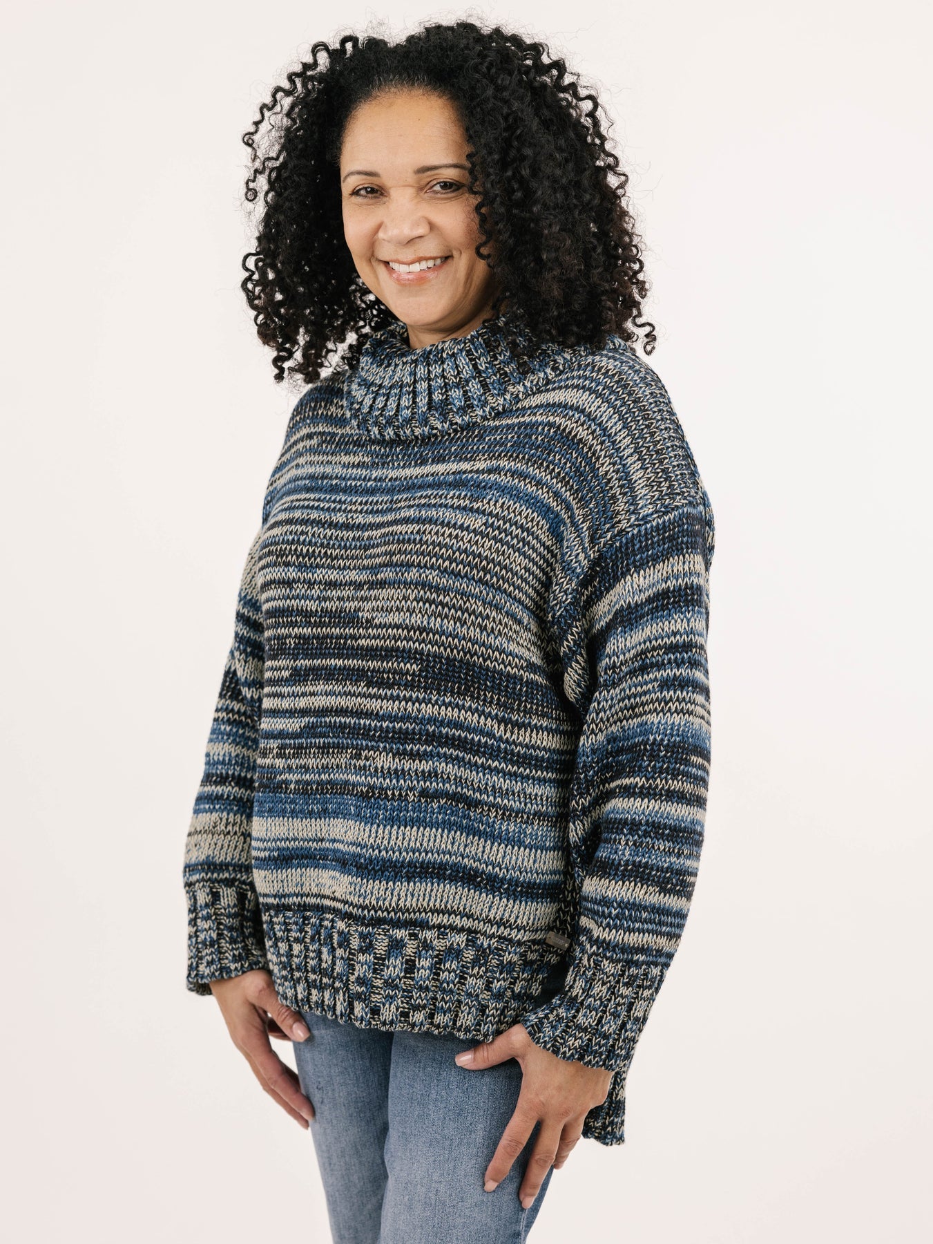 Ariana Pullover - Indigo Mix