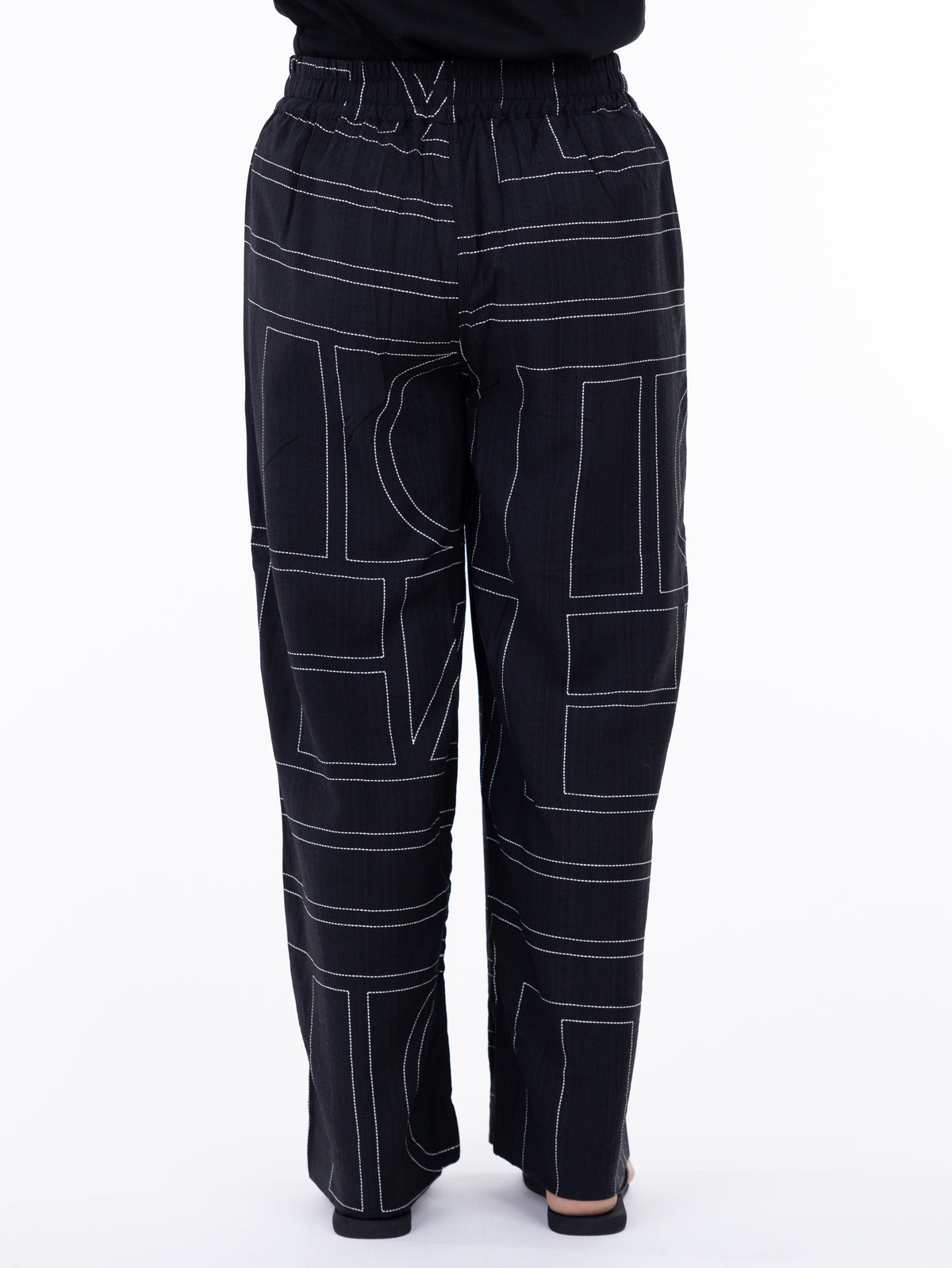 Lani Pant - Art Deco Print - Black