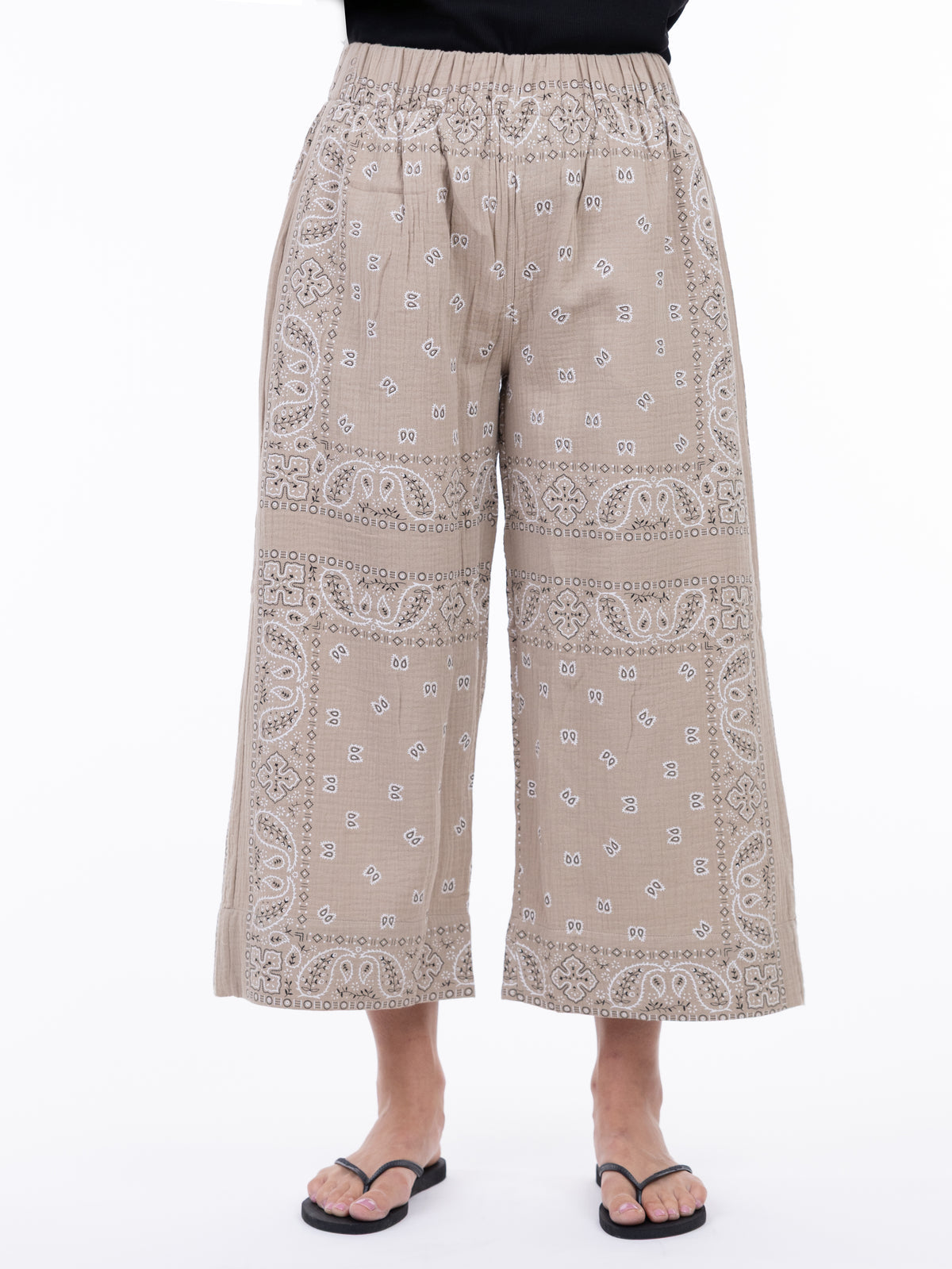 Bandana Crop Pant - Sand