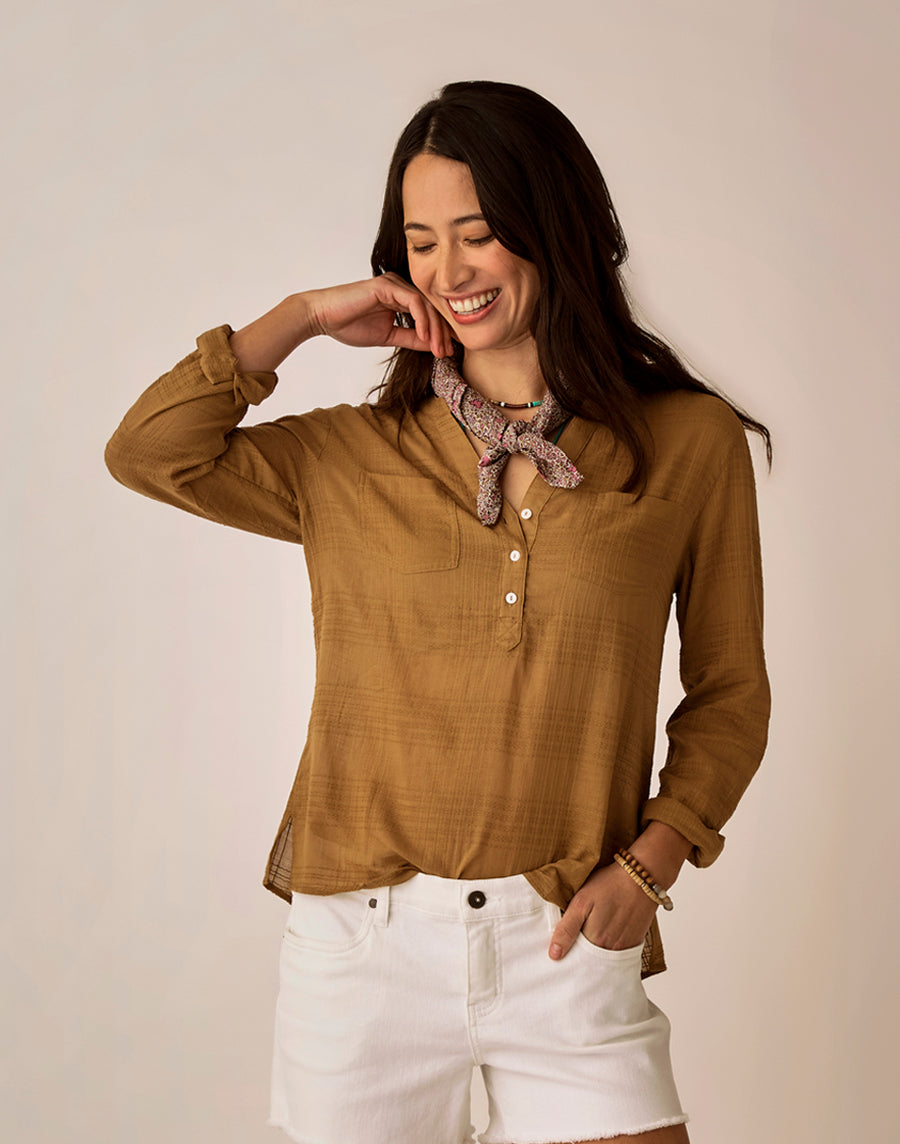 Dylan Textured Shirt - Golden