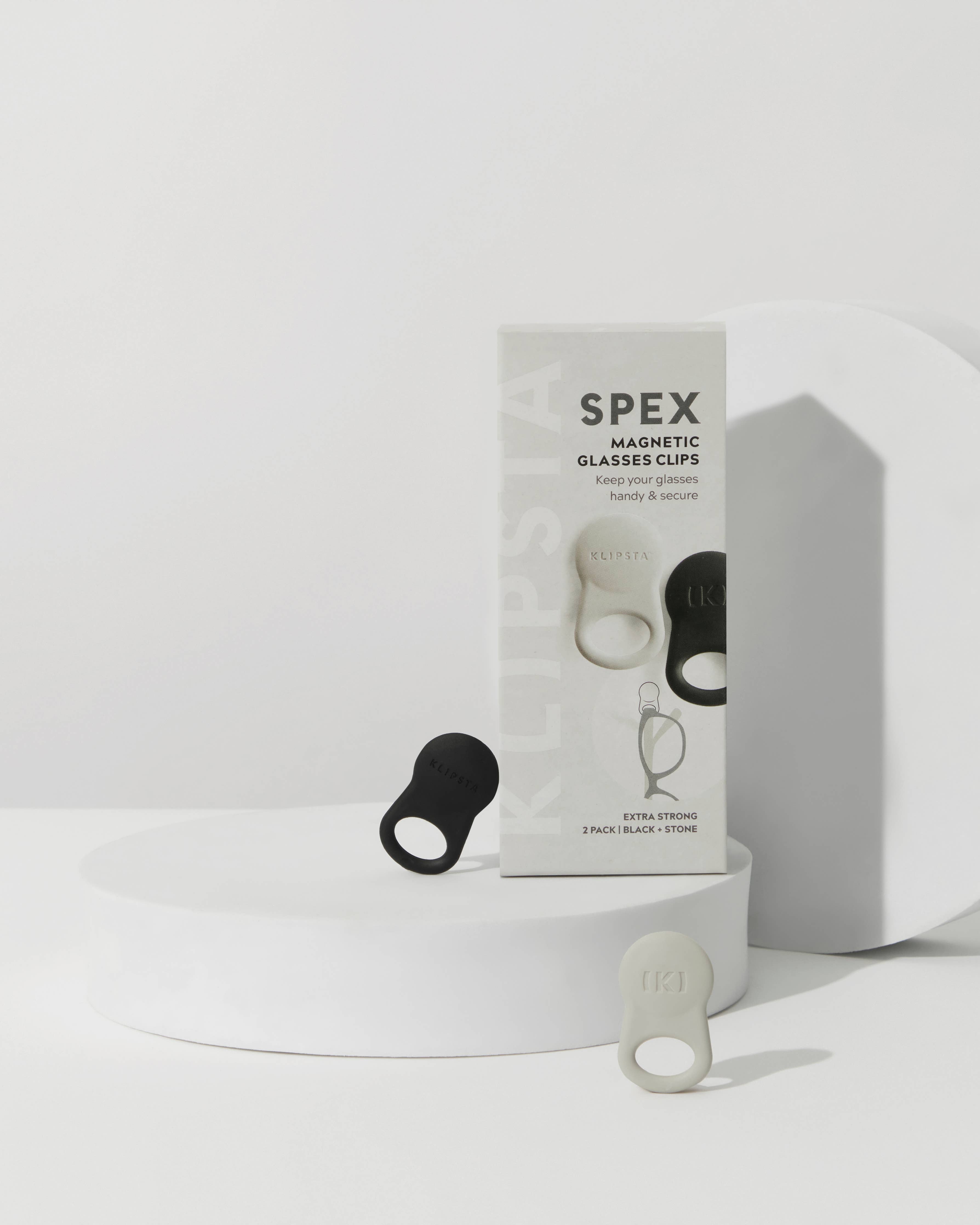 Magnetic Glasses Clip: Olive Green