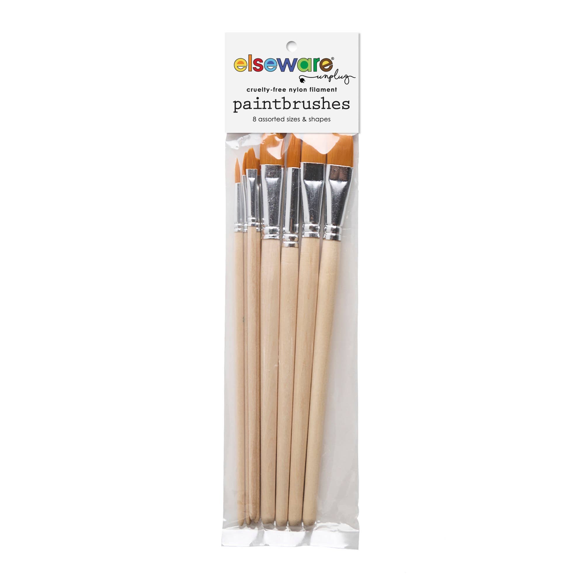 Paintbrush Set - Nylon Filament- 8 Assorted