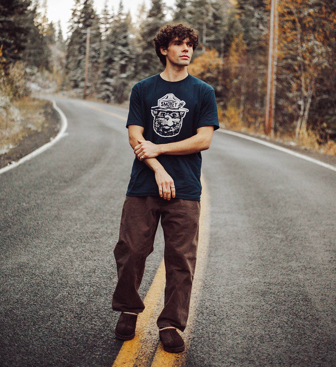 Smokey Bear Icon Tee: Dark Blue
