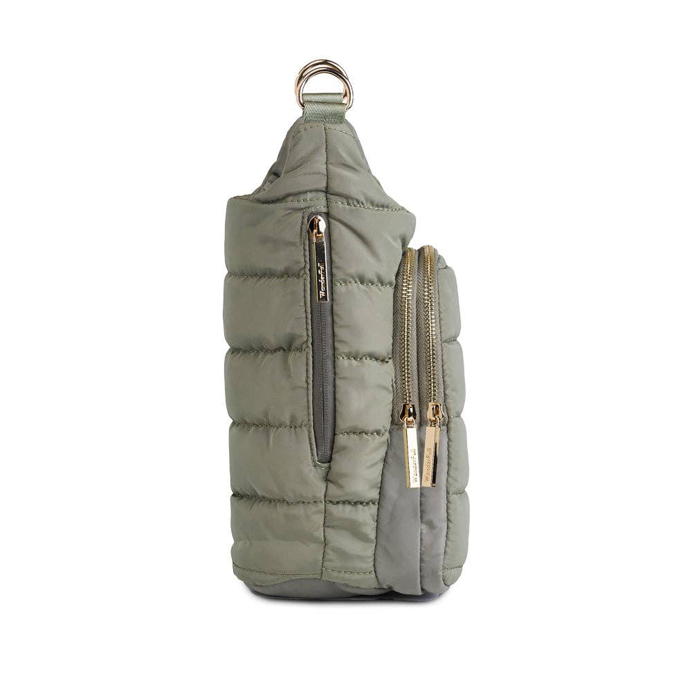 HydroBag®  HANDLE™  Sage Green with Solid Vegan Leather Trim