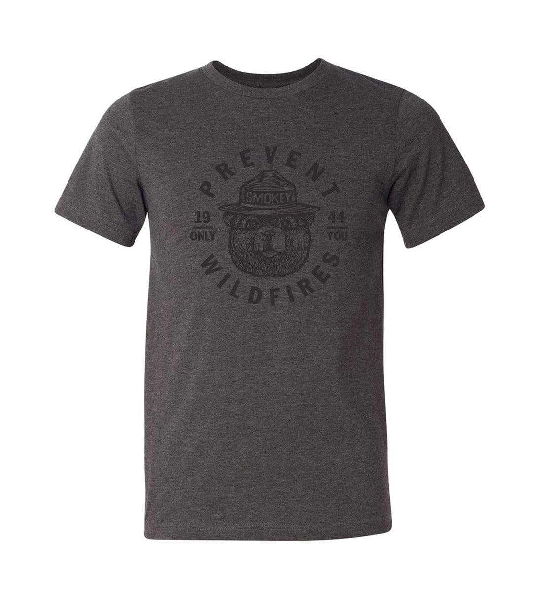 Smokey Bear Prevent Tee: Gray