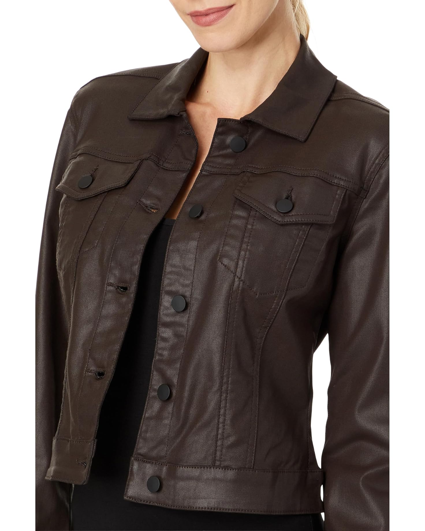 Julia Crop Jacket - Chocolate