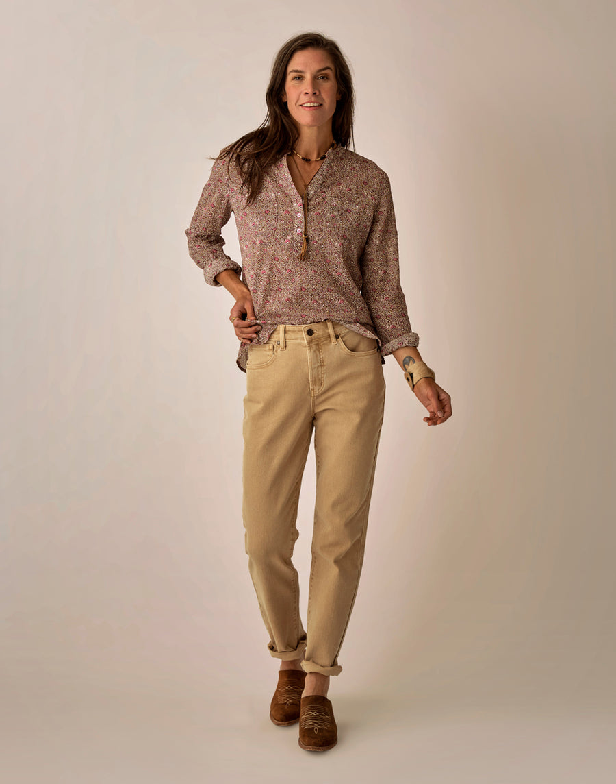 Dylan Gauze Shirt - Golden Garden