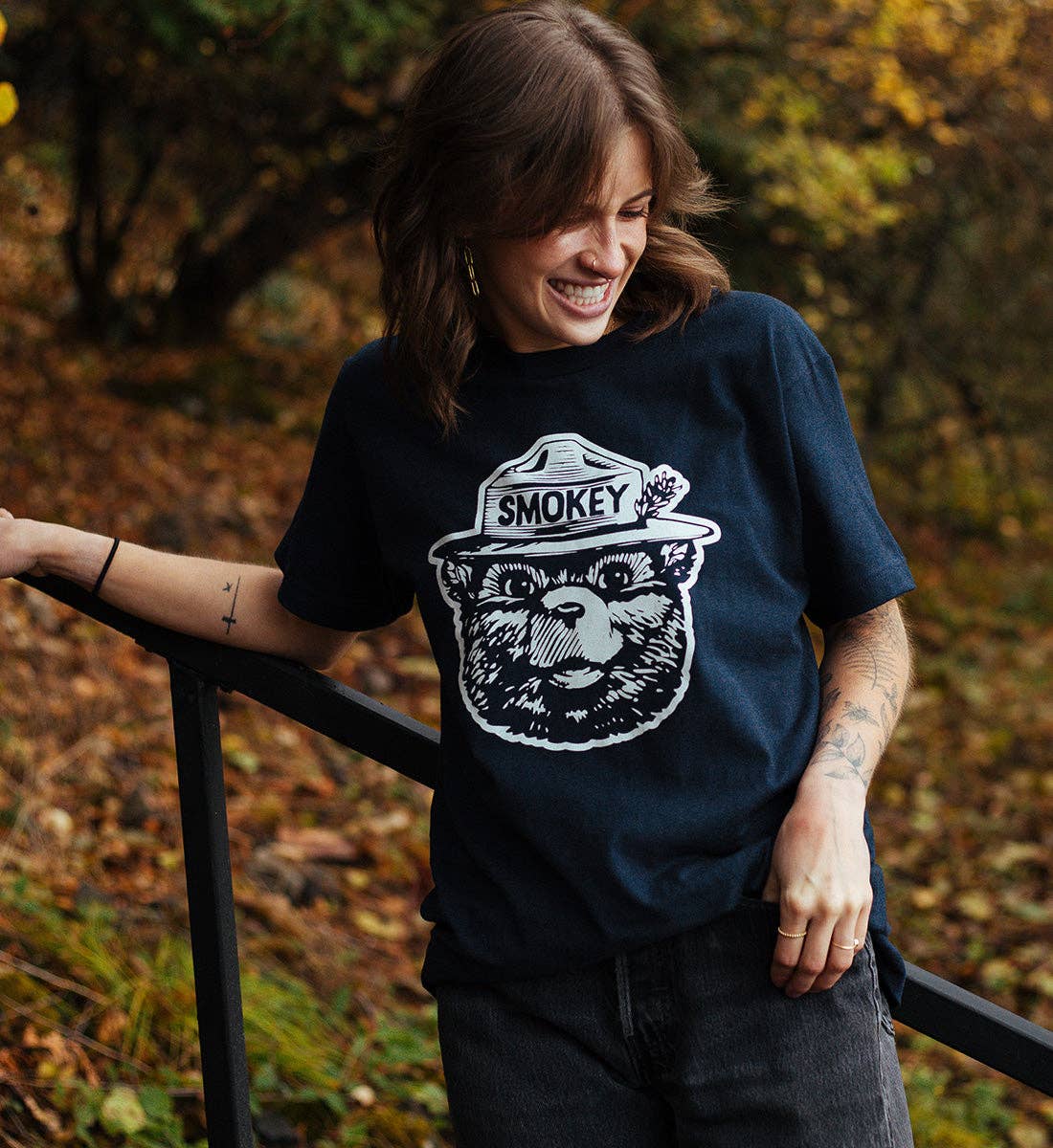 Smokey Bear Icon Tee: Dark Blue