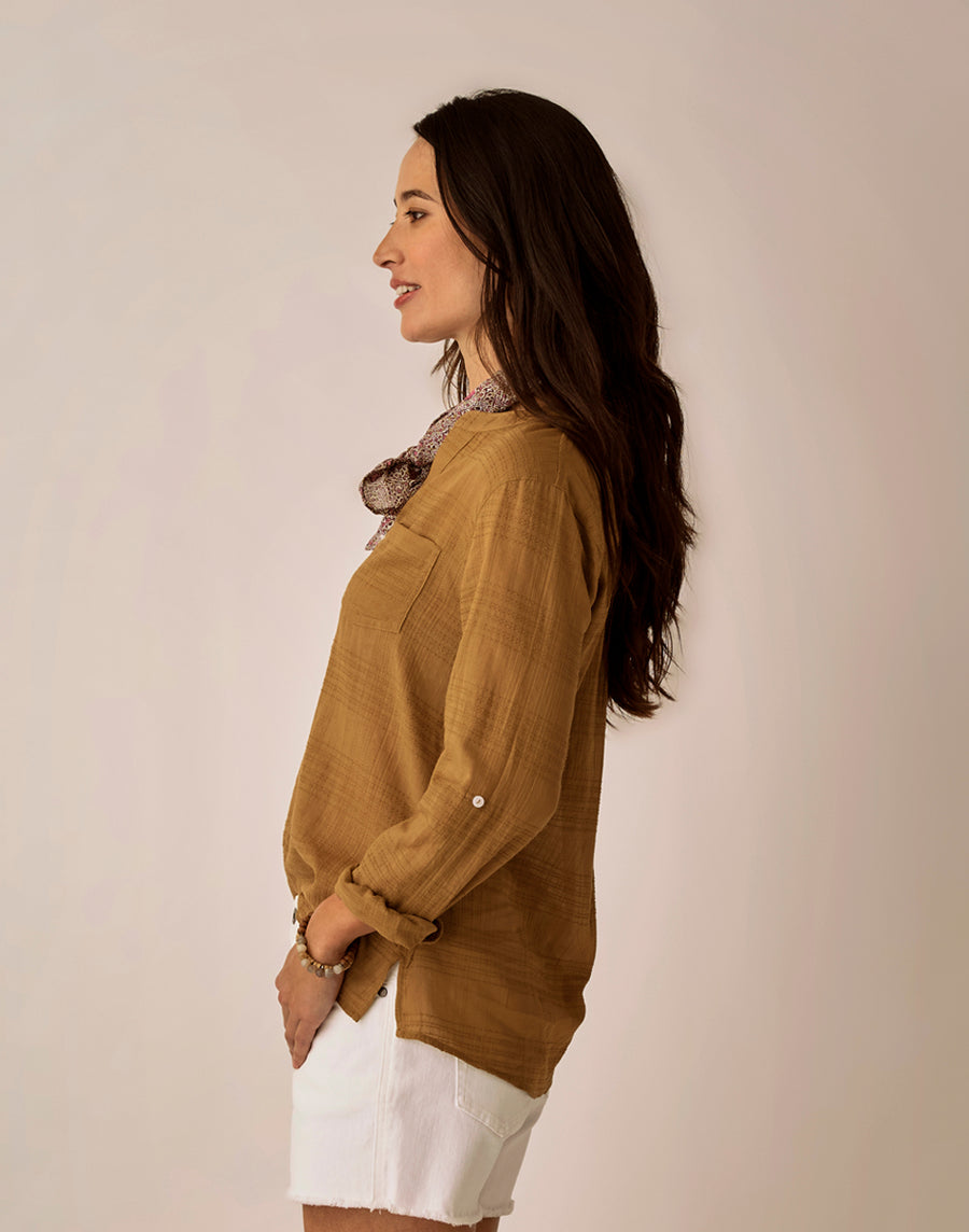 Dylan Textured Shirt - Golden