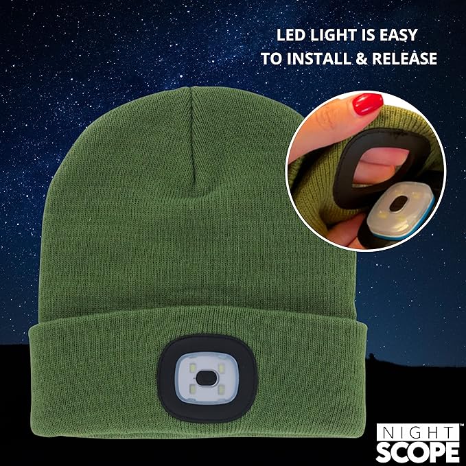 Night Scope Rechargeable LED Beanie