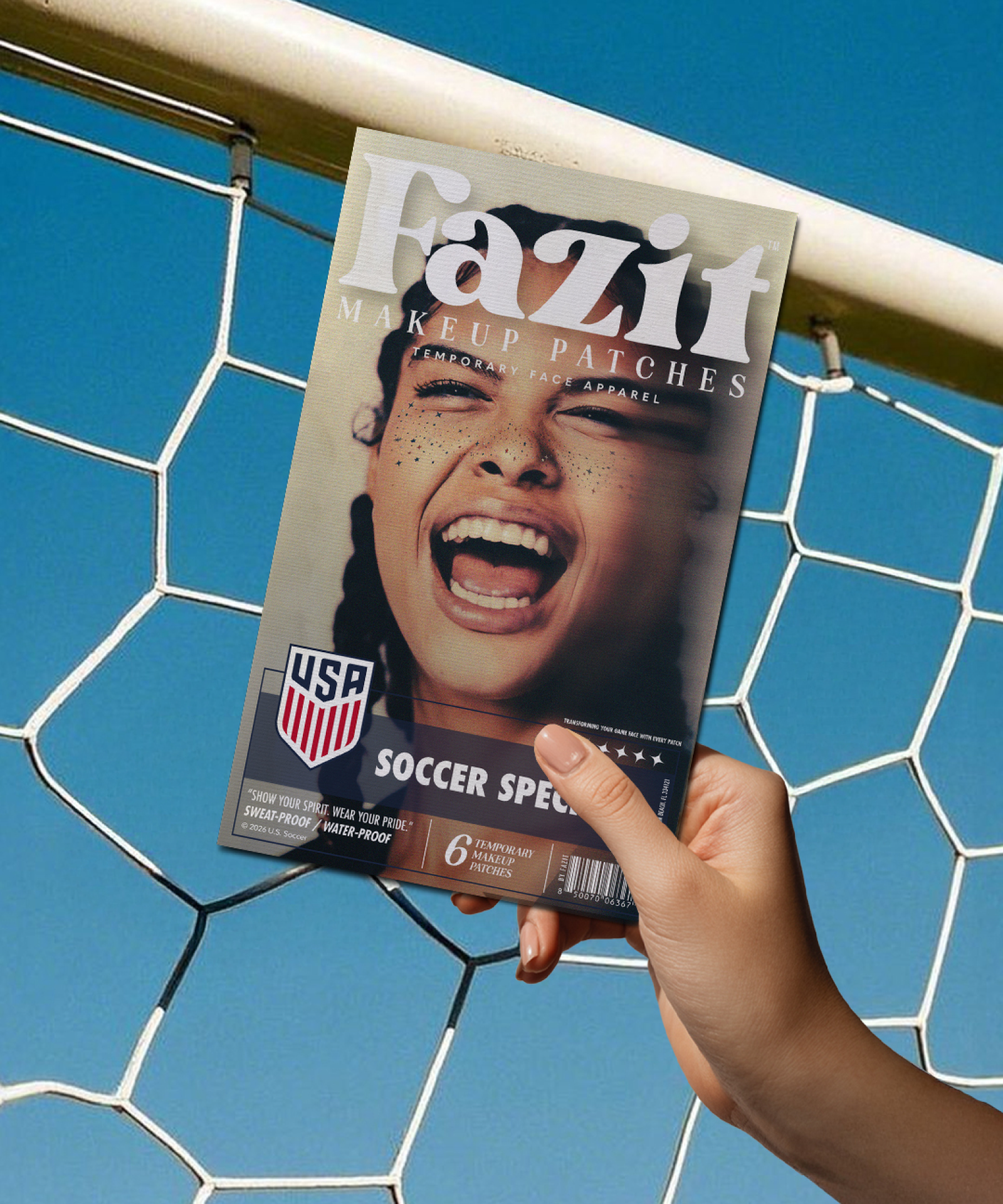 U.S. Soccer Speckles: Red, White & Blue