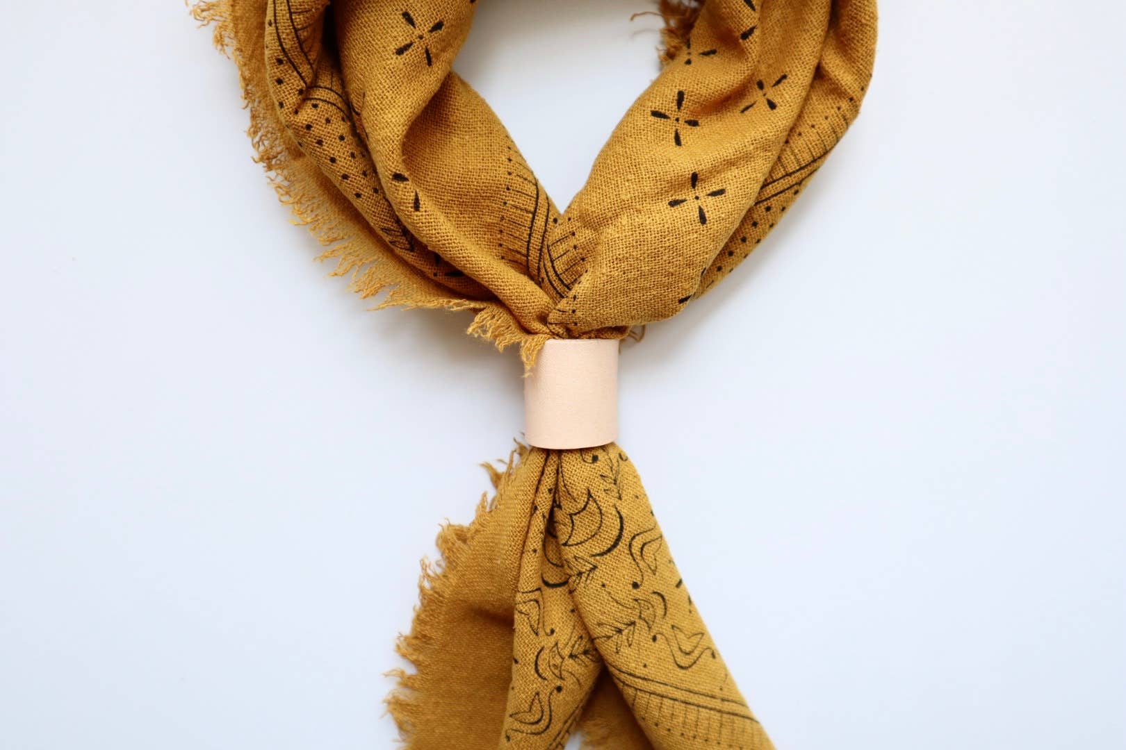 Desert Gold Classic Print Naturally Dyed Bandana