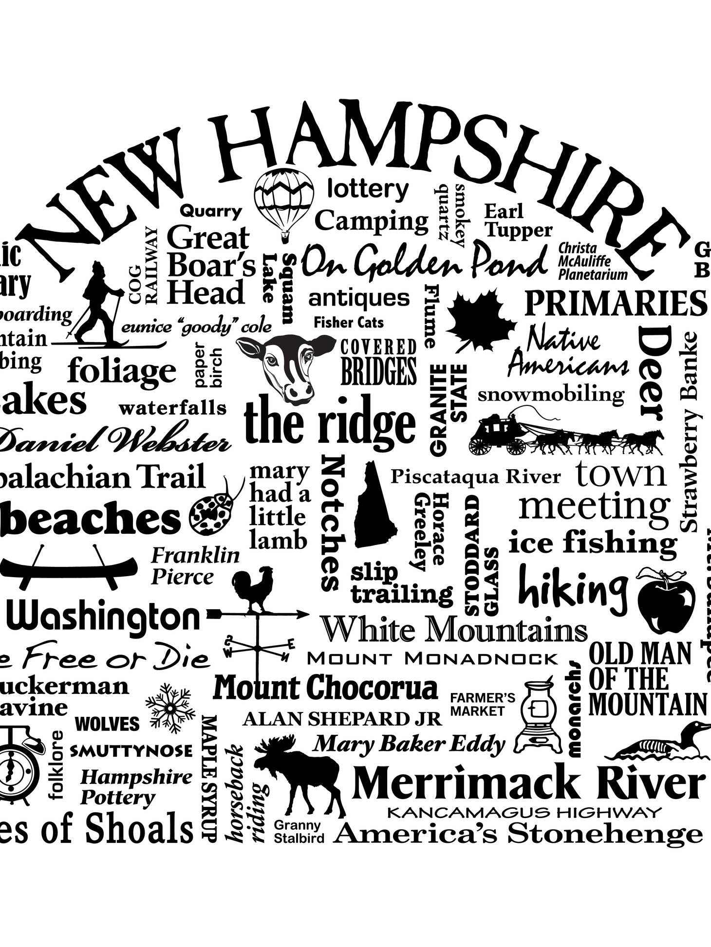 New Hampshire Destination Unisex T-Shirt - Where Life Takes You