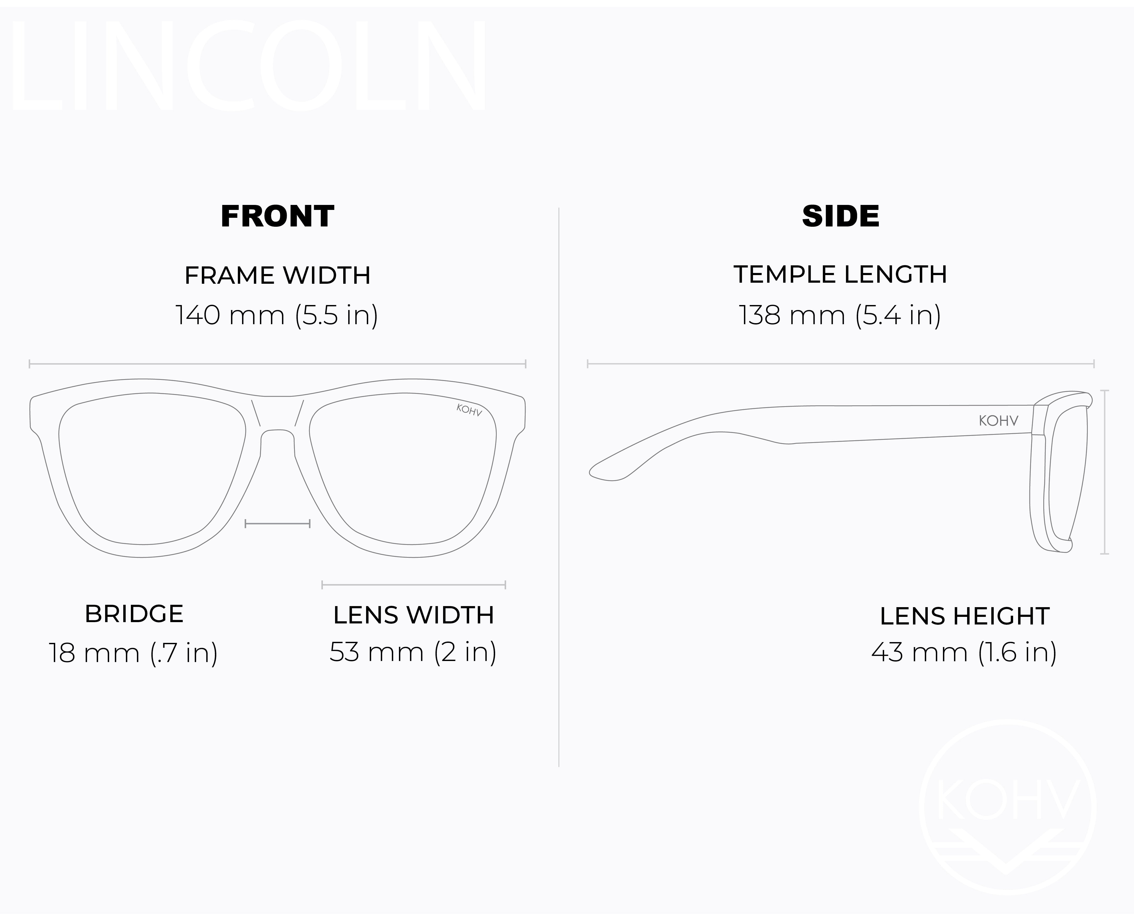 Lincoln Crystal Smoke Polarized Sunglasses