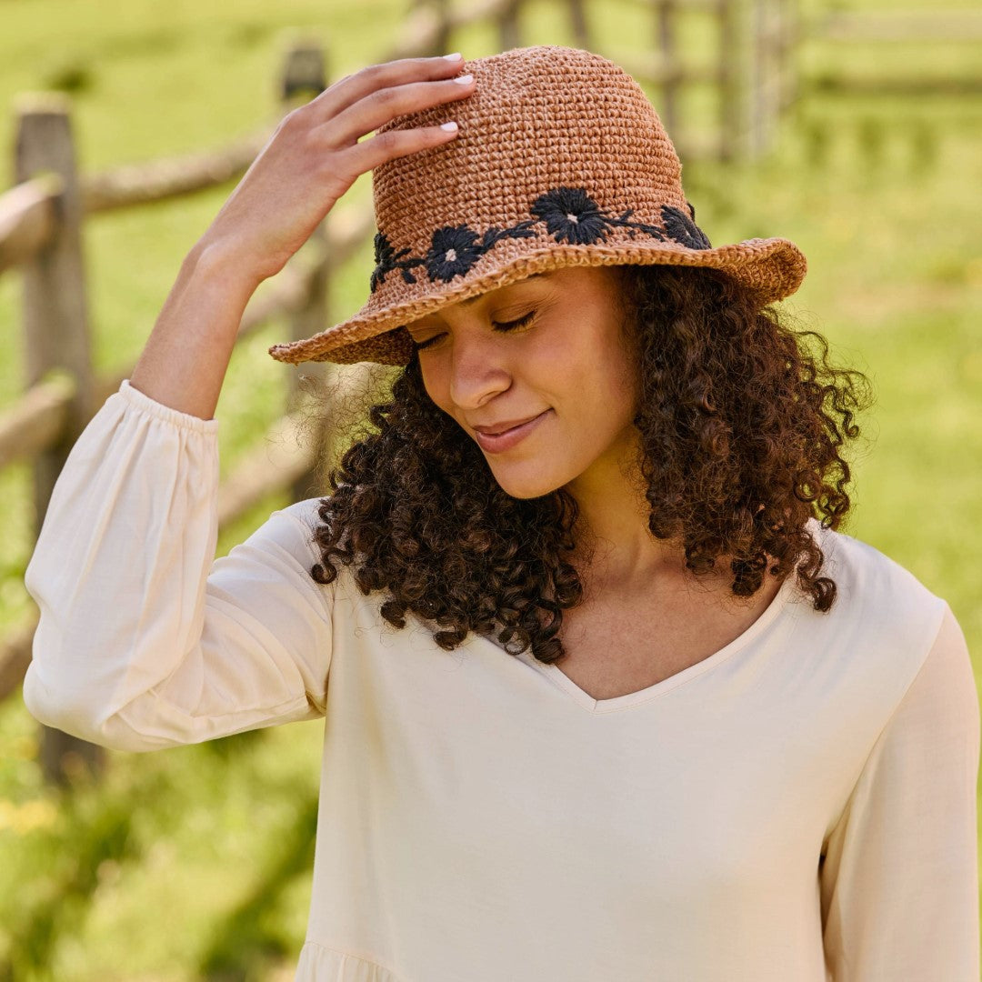 Fleur Cotton Hat