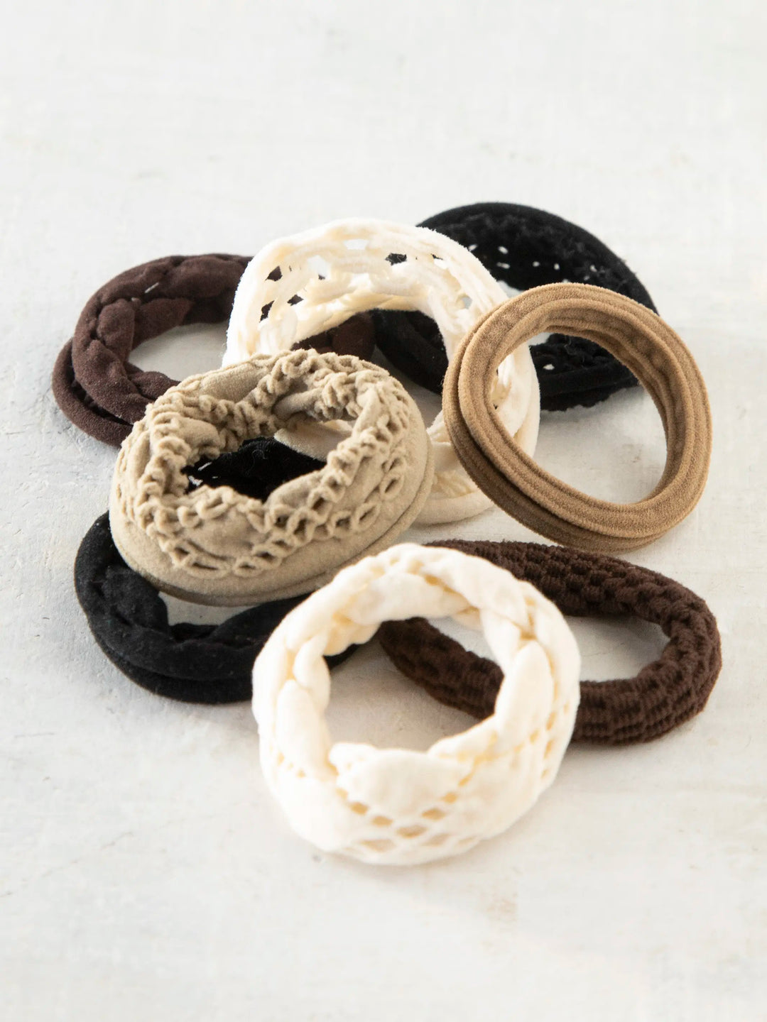 On The Run Hair Tie, Set of 8