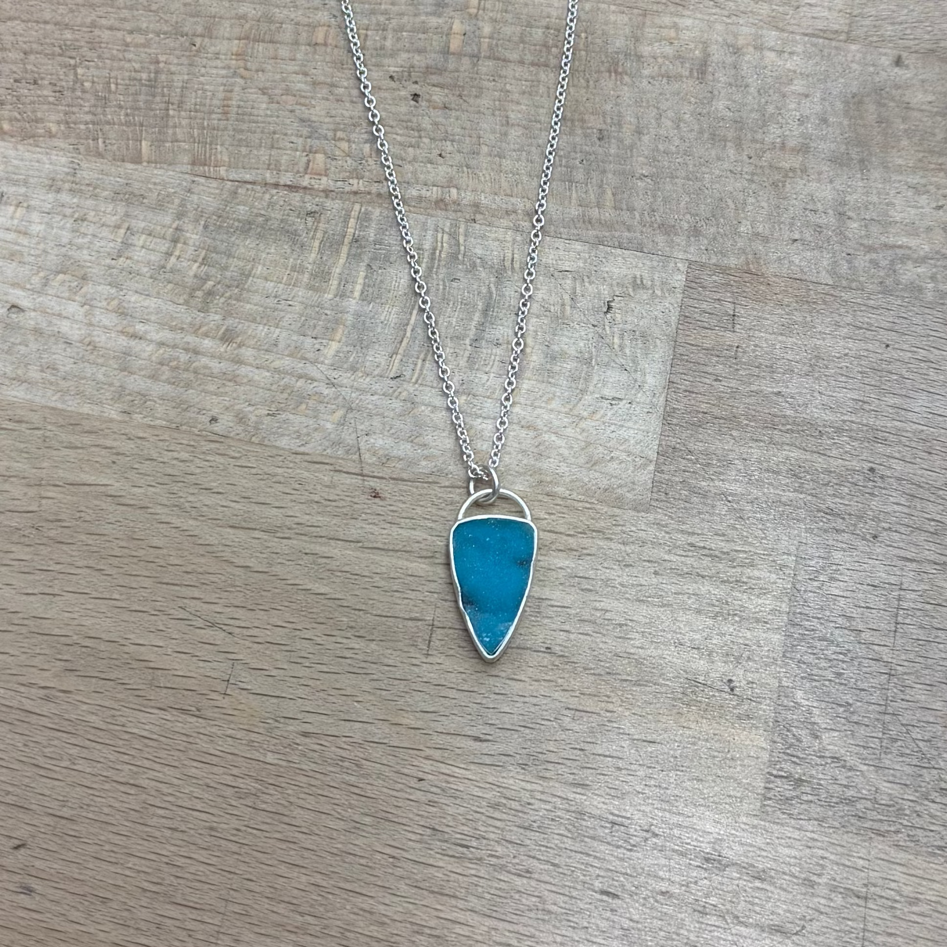 Drusy Chrysocolla Necklace