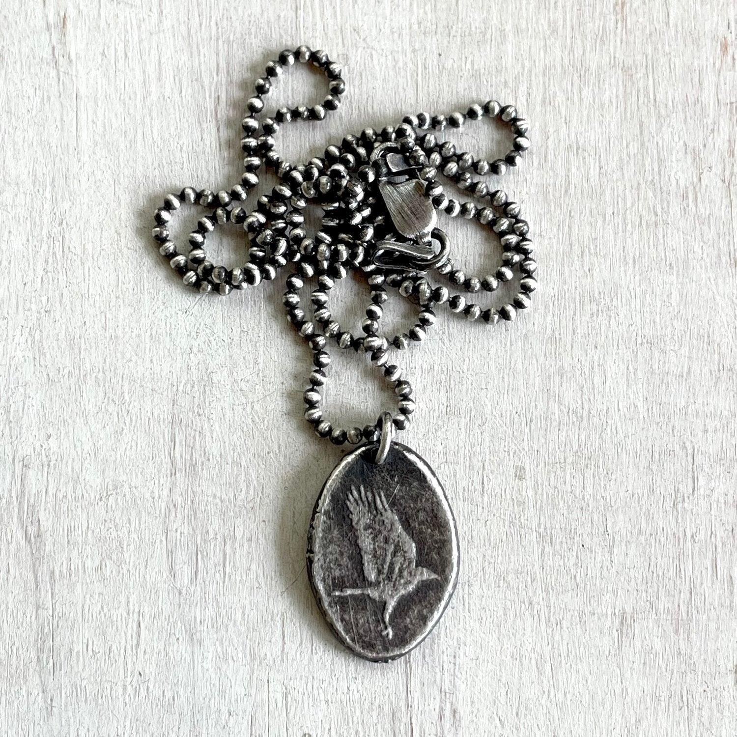 Crow/Raven Medallion Necklace