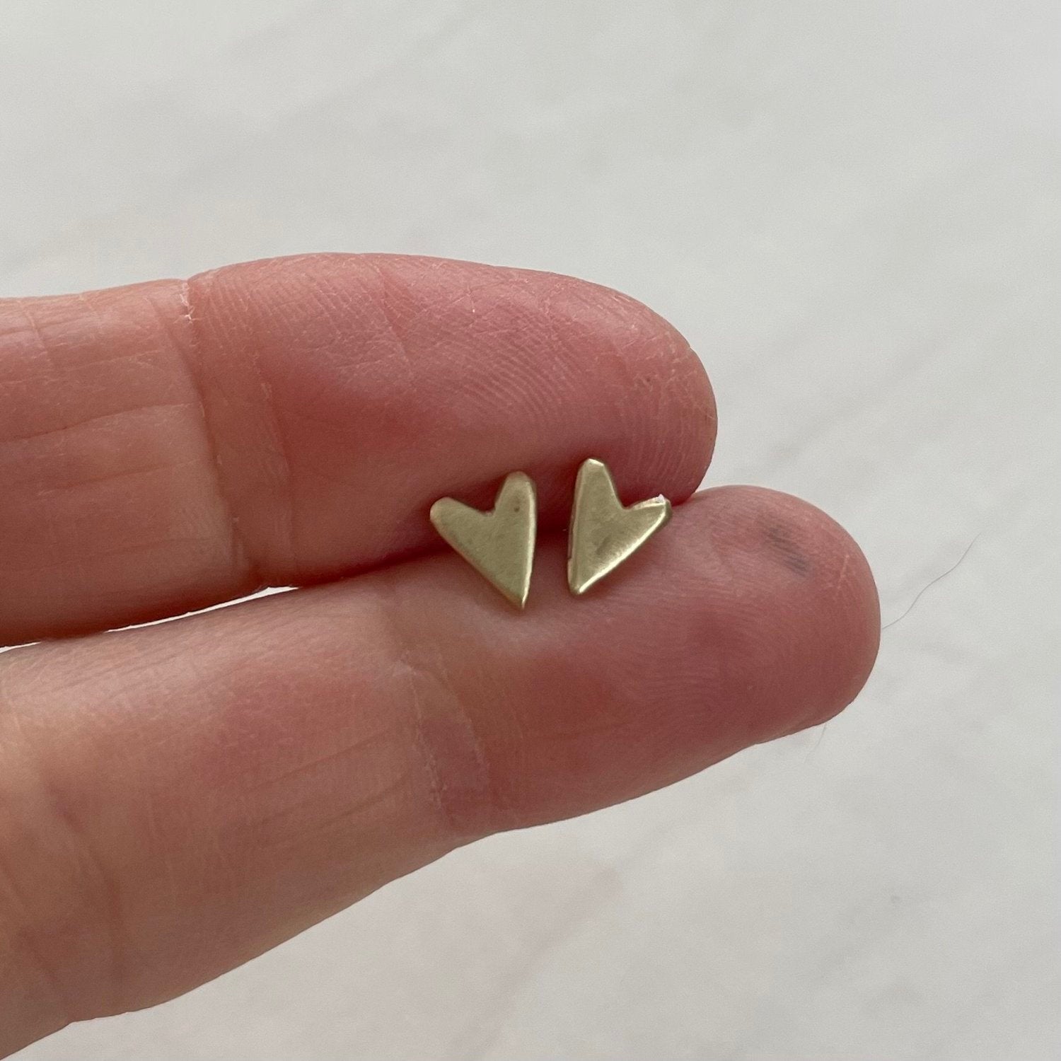 Tiny Heart Post Earrings