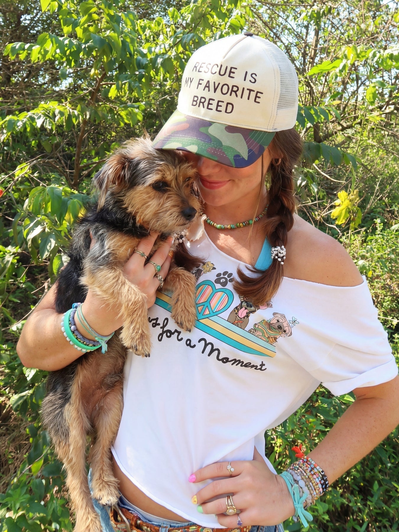 Embroidered Hat - Rescue Is My Favorite Breed