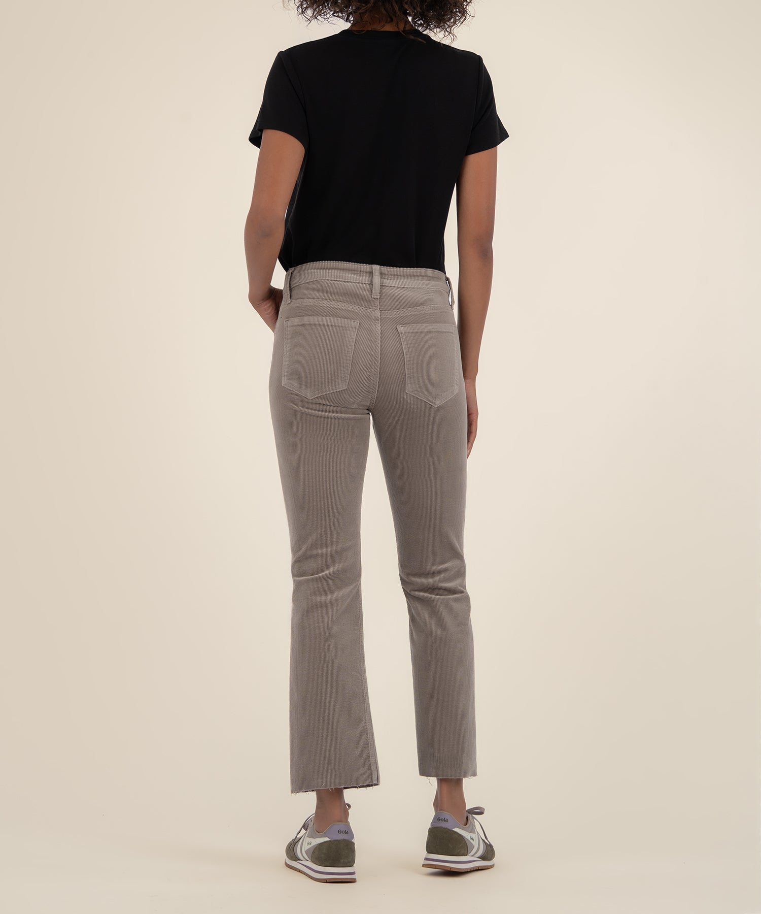 Kelsey Corduroy Ankle Flare - Rosemary