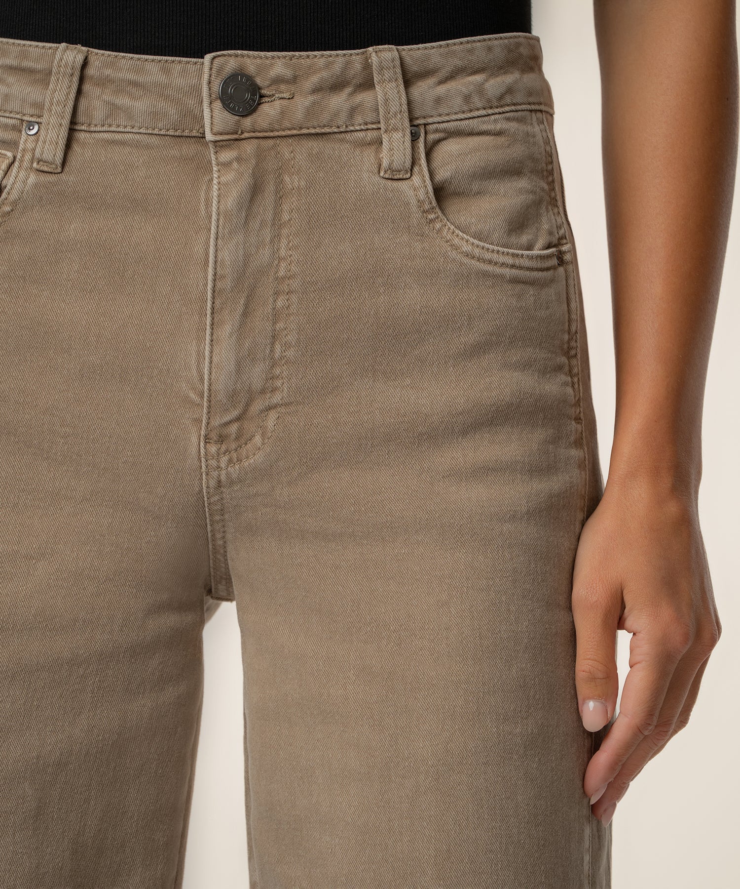 Meg High Rise Wide Leg in Milk Tea Wash