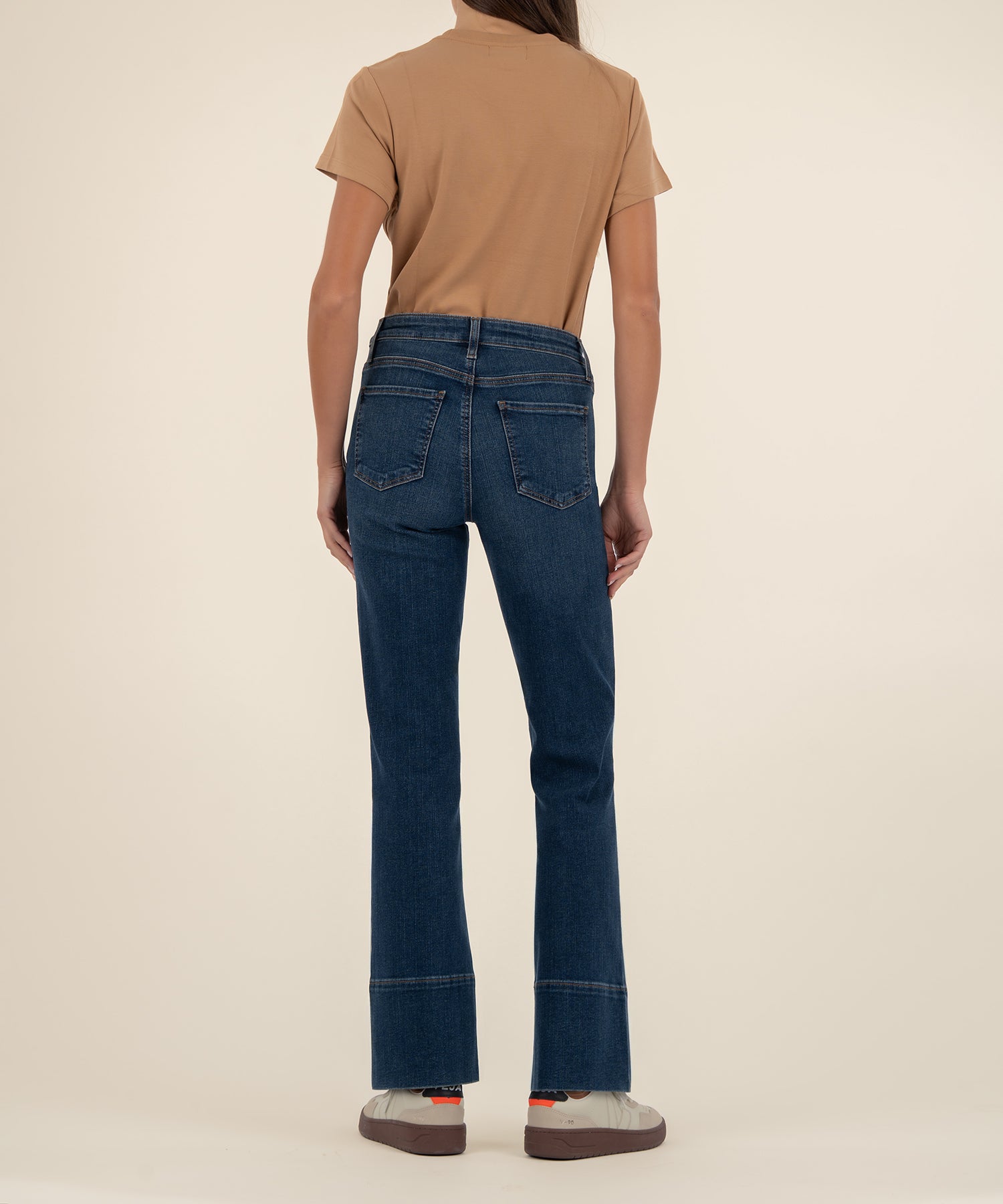 Kelsey High Rise Ankle Wide Leg - Envision W/Dk Base Wash