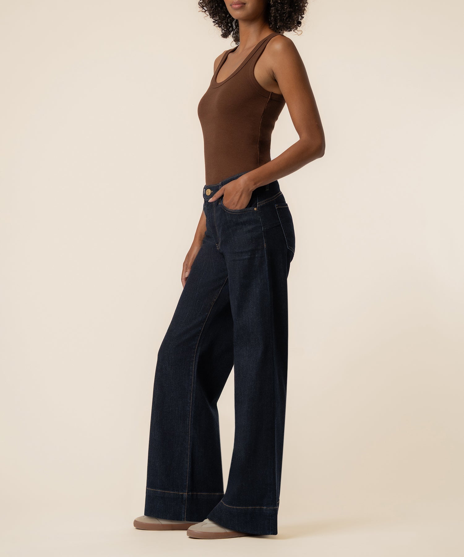 Maya High Rise Wide Leg in Amaze