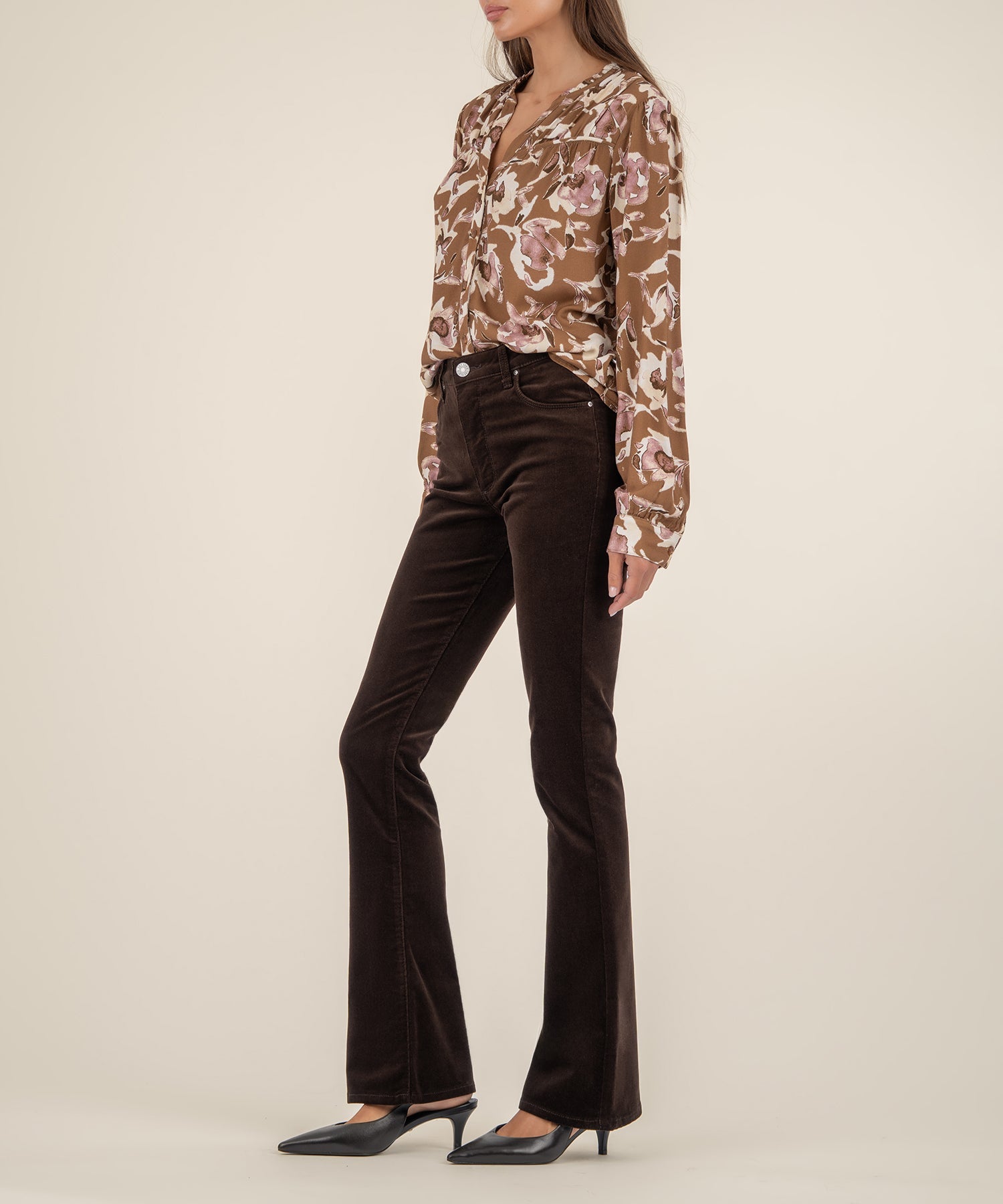 Isley Blouse - Mocha/Mauve